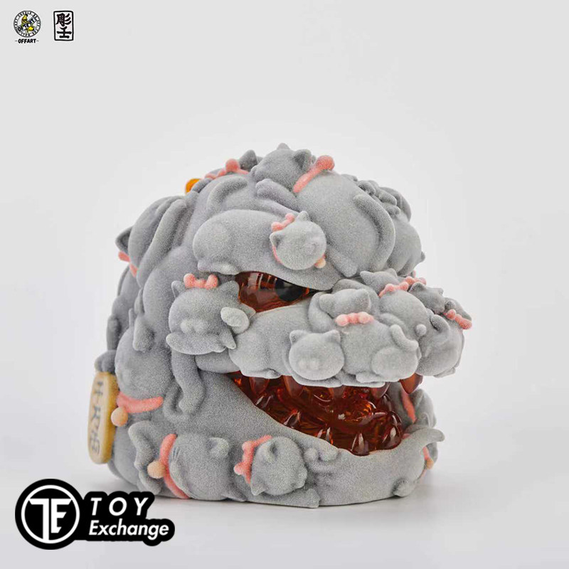 【玩具交易所】现货OFFART百猫红莲Mini迷你招财头雕植绒版潮玩