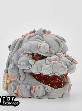 【玩具交易所】现货OFFART百猫红莲Mini迷你招财头雕植绒版潮玩