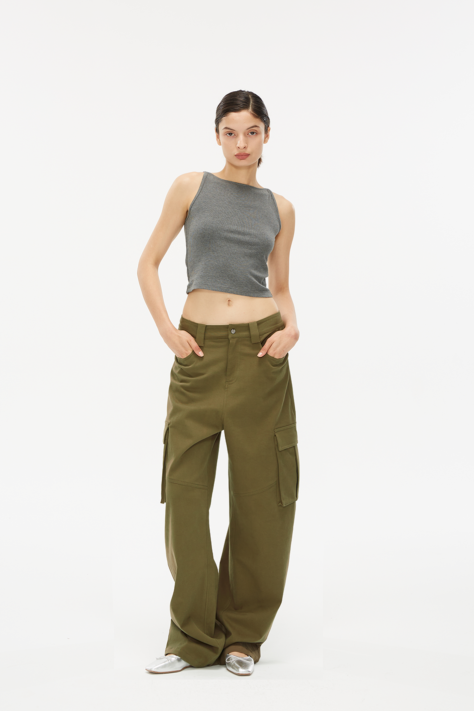 【夏季清仓 不退不换】休闲弧形裤多口袋工装裤 军绿色/卡其色,女装/女士精品,休闲裤,淘宝优惠券,粉丝福利购,淘宝优惠卷