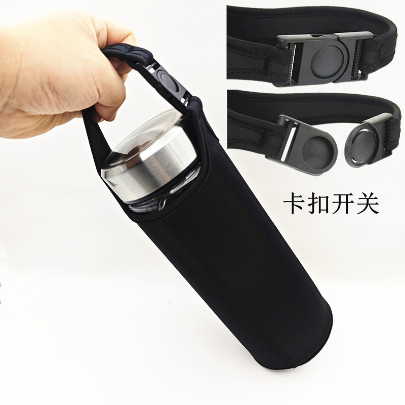 加厚玻璃杯专业紧身杯套隔热布套潜水布套保温杯套防摔防水水壶套