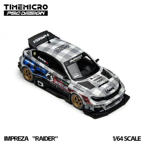 现货TM PSC 1:64 斯巴鲁翼豹突袭IAcro联名款 仿真合金汽车模型