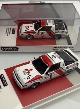 TW现货Tarmac Works 1:64三菱Starion1988澳门赛车5#合金汽车模型