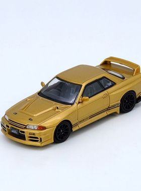 INNO 1:64 日产 TOP SECRET BNR32 GTR 650R 金色 合金汽车模型