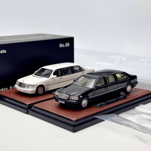 现货 WTX 1:64 奔驰S-Class Pullman(w140)加长版 合金汽车模型