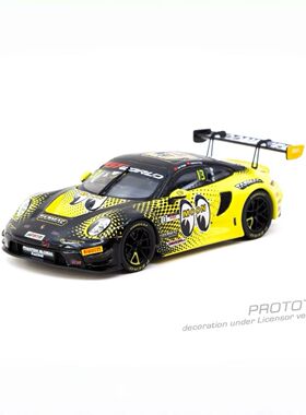 TW 1:43 保时捷911 GT3 R 月亮眼 世界挑战赛GT 仿真合金汽车模型