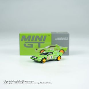 MINIGT 1:64 蓝旗亚 Stratos HF#4 绿色 小比例合金汽车模型#1050