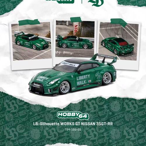 TW 1:64 LB-Silhouette WORKS GT 日产NISSAN 35GT-RR 合金车模