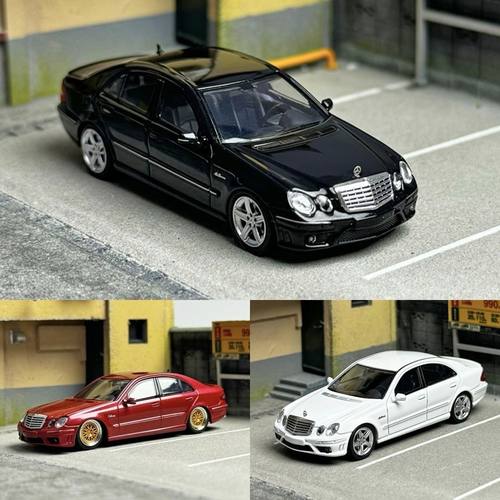 KM 1:64 奔驰E63 W211 经典四眼奔驰 合金汽车模型收藏