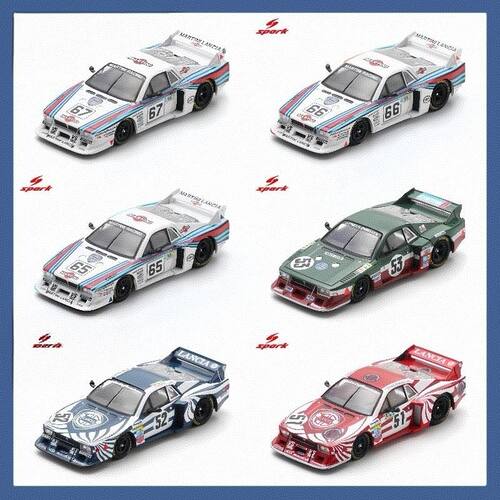 Spark 1:64 蓝旗亚Beta Montecarlo Turbo勒芒赛车 合金汽车模型