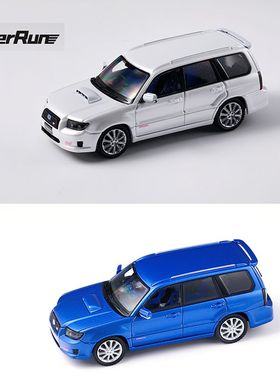 Fiberrun 1:64 斯巴鲁森林人SG9 合金车模收藏摆件