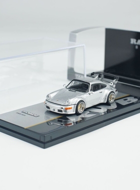 TW 1:64 保时捷 RWB 964 Silver 银色 合金汽车模型