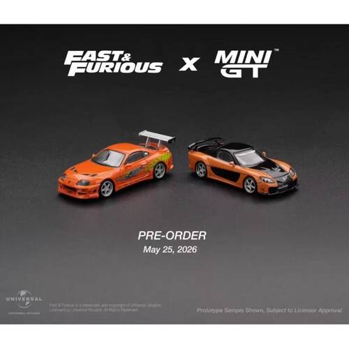 MINIGT 1:64 马自达RX-7 VeilSide 速度与激情 东京 合金模型