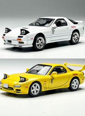 现货 Hobby Japan 1:64 头文字D 马自达 RX7 跳灯 合金汽车模型