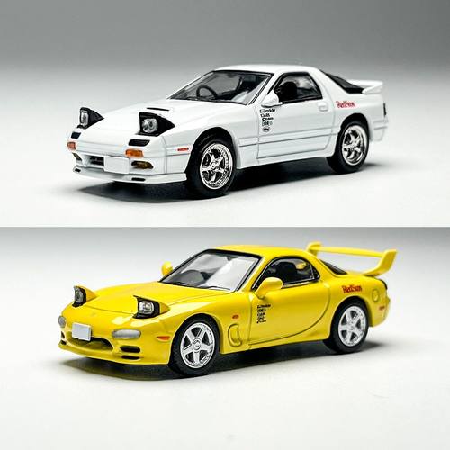 现货 Hobby Japan 1:64 头文字D 马自达 RX7 跳灯 合金汽车模型
