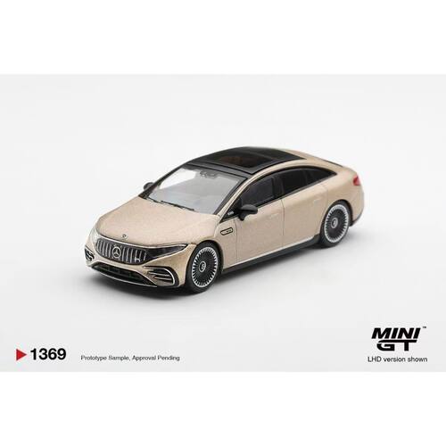 MINIGT 1:64 #1369 梅赛德斯Mercedes-AMG EQS金色合金车模