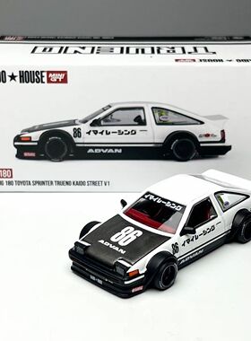Kaido House x MINIGT 1:64 #180丰田 AE86 改装版 合金汽车车模