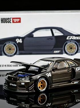 KAIDO MINIGT1:64日产尼桑SKYLINE GT- R R34全碳合金车模型#222