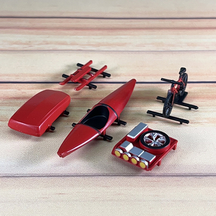 自行车 皮划艇 MODEL 64汽车配件模型场景搭配 行李架CM 车顶箱