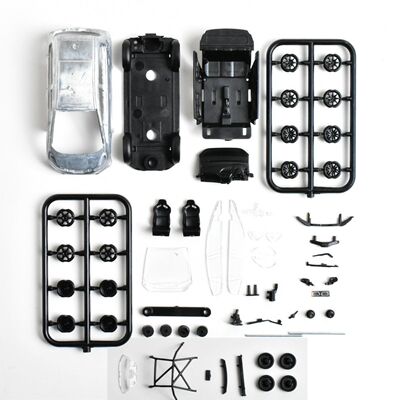 build drive 1:64 本田飞度 二代 RS GE8 合金汽车模型 拼装 手工