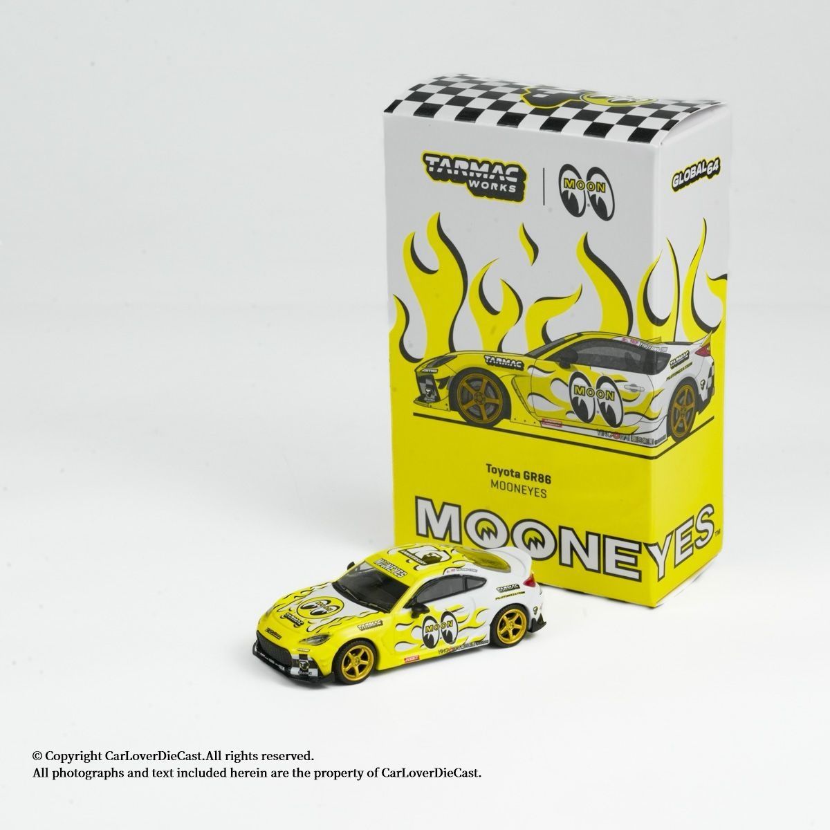 现货TW 1:64 丰田Toyota GR86 MOONEYES 合金汽车模型
