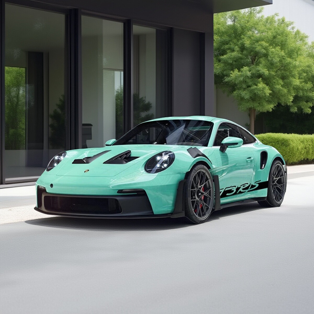 现货FuelMe富美1:18保时捷911 992 GT3 RS超跑 收藏 树脂汽车模型