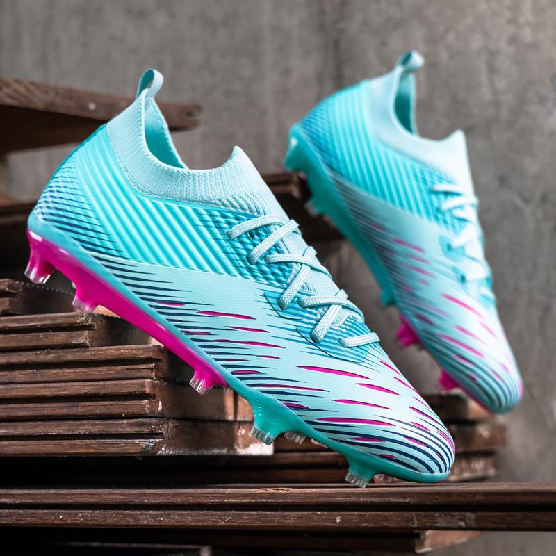 2025新品梅西C罗儿童足球鞋男童小学生球鞋成人AG草地训练鞋男女