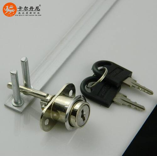 卡尔丹尼 联动锁办公桌三联锁三联抽屉锁头文件柜锁联动锁三连锁