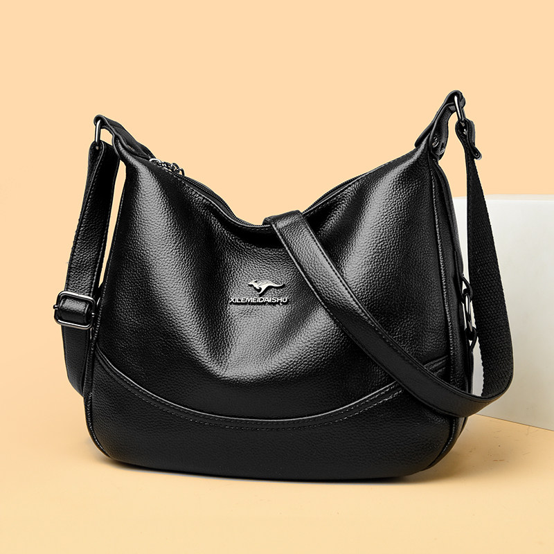 真皮包包女大容量单肩斜挎包软皮高级感中年妈妈包休闲大气软包