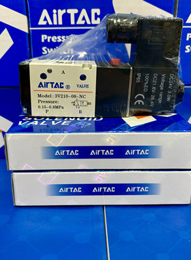 AirTAC亚德客原装正品现货电磁阀 3V21008NCB-W 3V210-08-NCDC24V