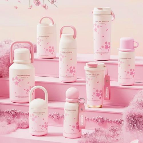 樱花保温杯女生2025新款316