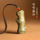 天然绿檀木节节高升吊坠竹子项链送孩子学生竹节君子竹车挂件