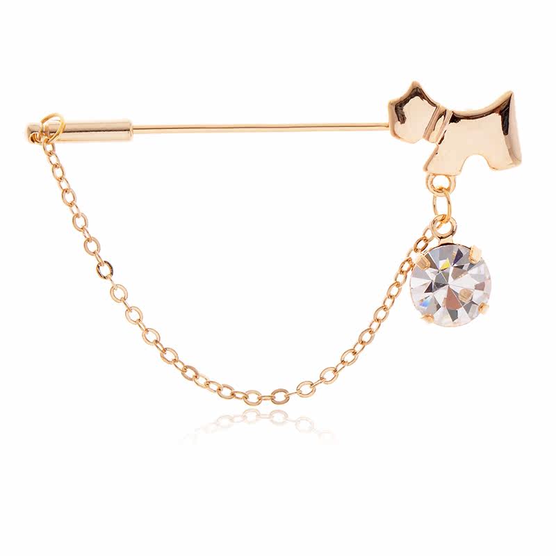 Broche femme YA BAO en Zircon diamant - Ref 1171806 Image 1