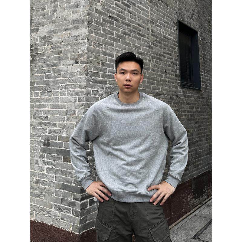 TBKL重磅500g毛圈纯棉卫衣男士春秋分割裁剪boxy美式长袖套头上衣,男装,卫衣,淘宝优惠券,粉丝福利购,淘宝优惠卷