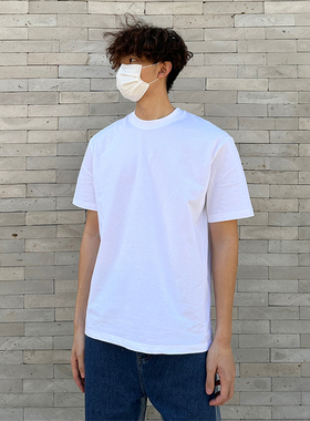 TBKL定制 245g小领口双纱棉冰感短袖T恤男夏季打底纯棉圆领潮上衣