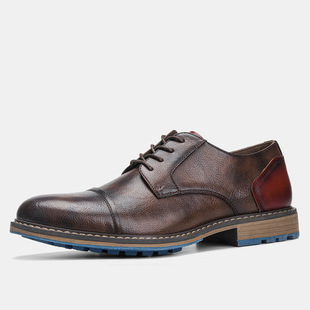 restoring ancient ways big yards leather shoes 复古大码男鞋