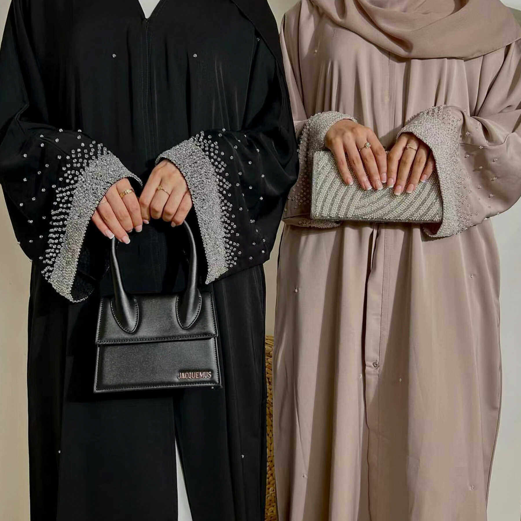 马来民族风烫钻长袍及脚踝长裙 Arab Women Robe