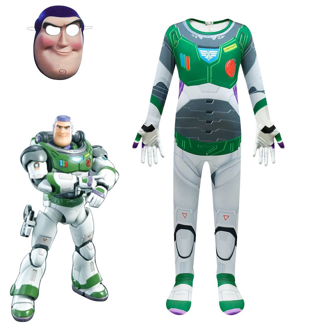 迪士尼儿童服装 巴斯光年cos 衣服 玩具总动员 Lightyear 表演服