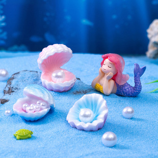 鱼缸造景装饰品贝壳珍珠贝壳造景装饰摆件微景观盆景桌面小摆件