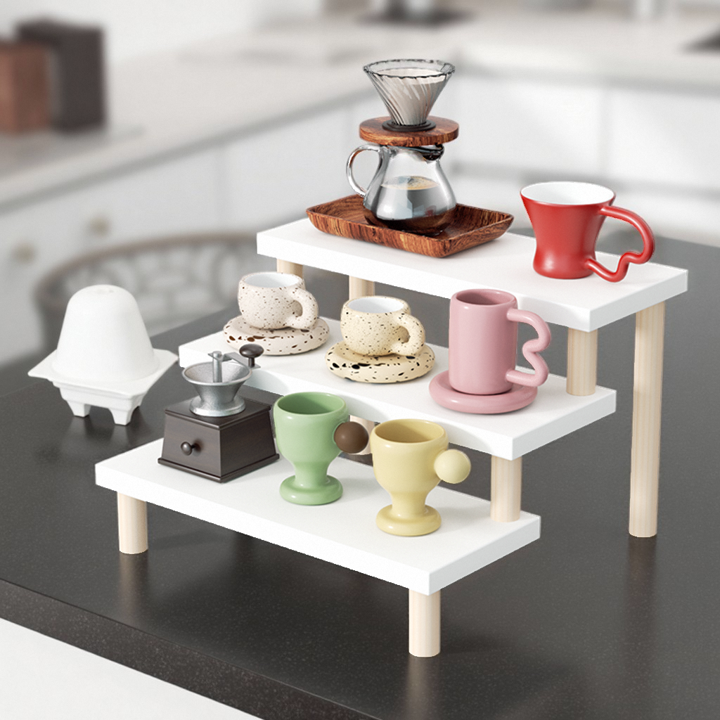 水杯置物架桌面阶梯形杯架多层