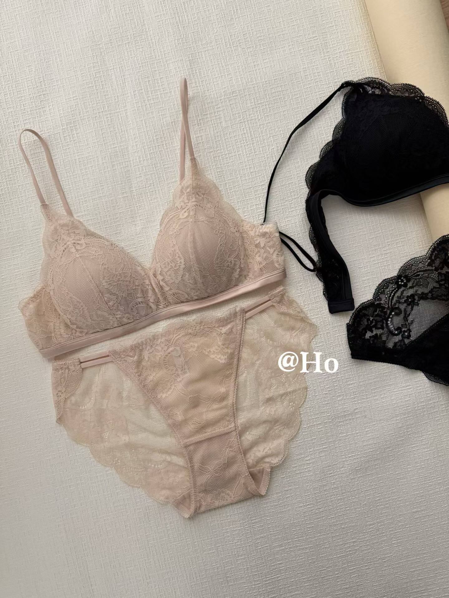 la lingerie韩国女士文胸内裤套装性感蕾丝无钢圈舒适胸罩底裤
