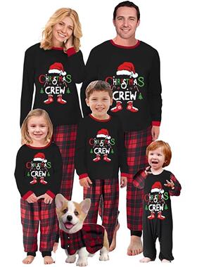 Christmas Family Home Clothes Pajama Set圣诞亲子服睡衣套装