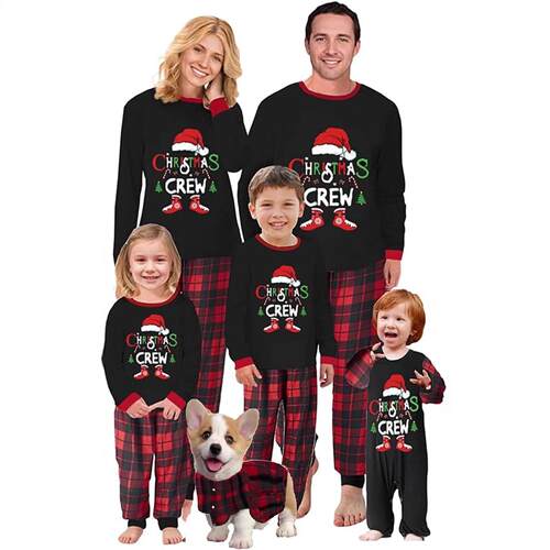 Christmas Family Home Clothes Pajama Set圣诞亲子服睡衣套装