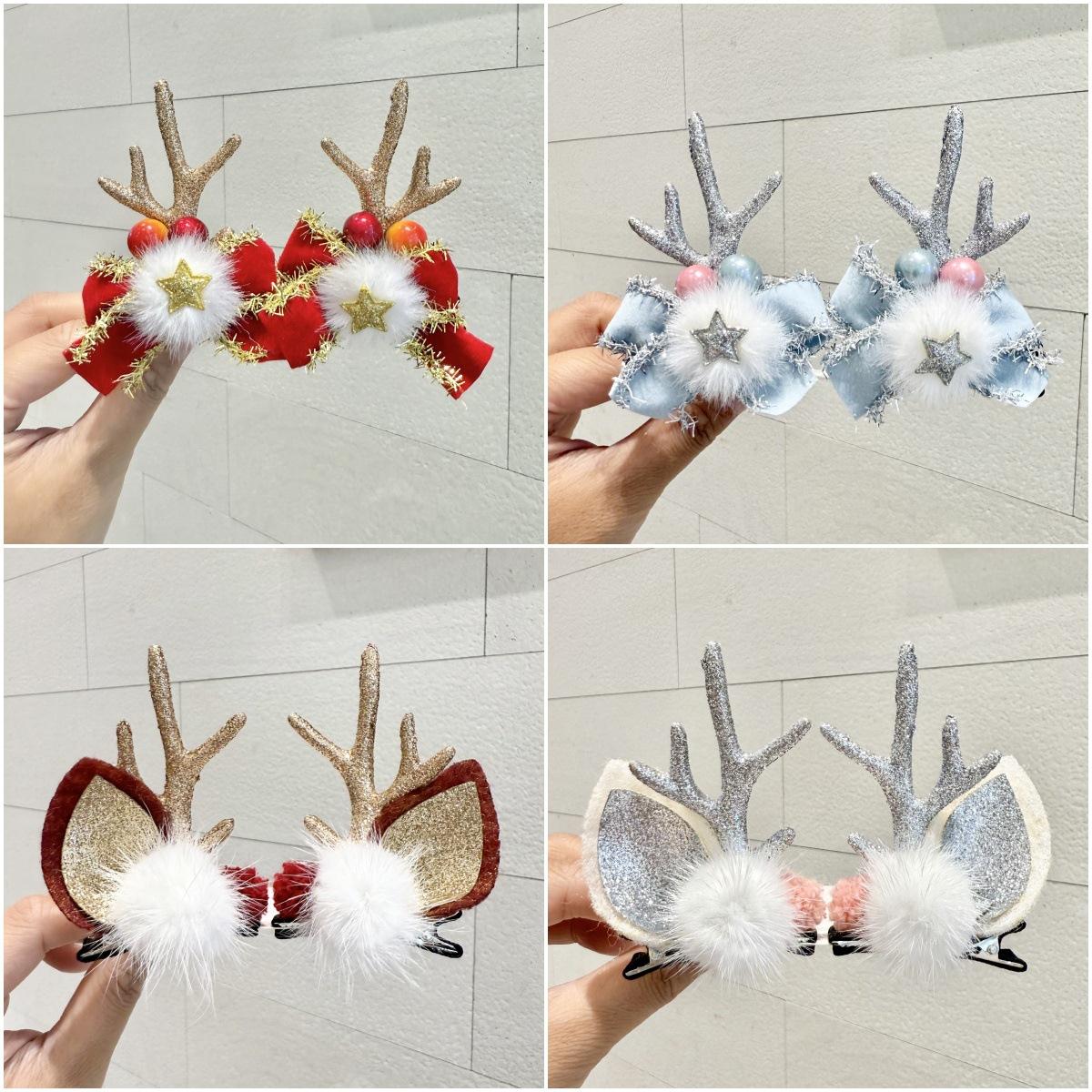 Christmas hair clip hair accessory cute headpiece圣诞发夹饰