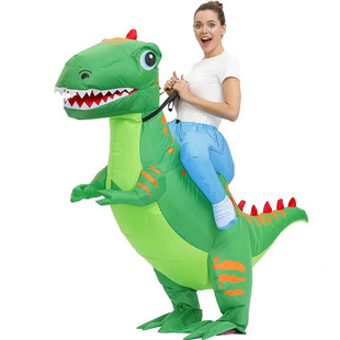 Inflatable costume for Halloween featuring alien design装饰