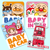 饰实习新手 babyincar宝贝车上反光磁性胶贴装 面包人细菌小子 包邮