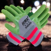 手套劳保耐磨加厚防滑战狼记防护透气王轮胎橡胶发泡工地劳保手套