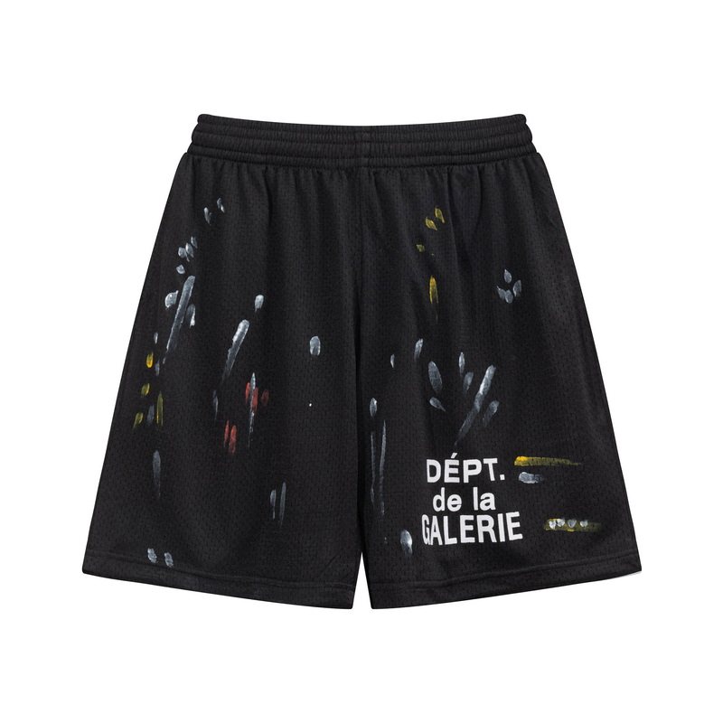 thumbnail for Gallery Dept Meichao high street splash ink graffiti shorts casual breathable mesh sports five-point pants basketball pants
