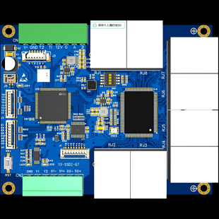 控制板STM32千兆交换机7网口自识别脉冲输入可编程脉冲差分输出