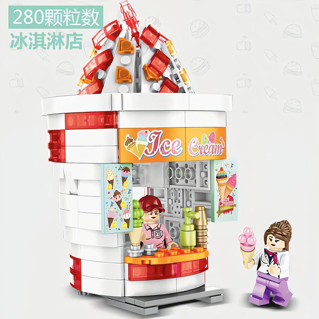 乐翔丰拼插积木6岁普通塑料积木
