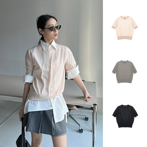 THE MEANING OF 设计师品牌 25春夏 圆领短袖上衣 SOLSOL买手店